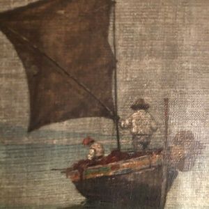 Oil Painting By Vittorio Capessiero 1836-1891